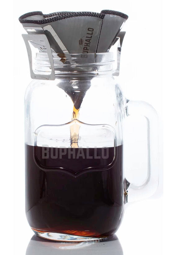 Buphallo Stainless Steel Pocket Circle Cone Drip Filter #2