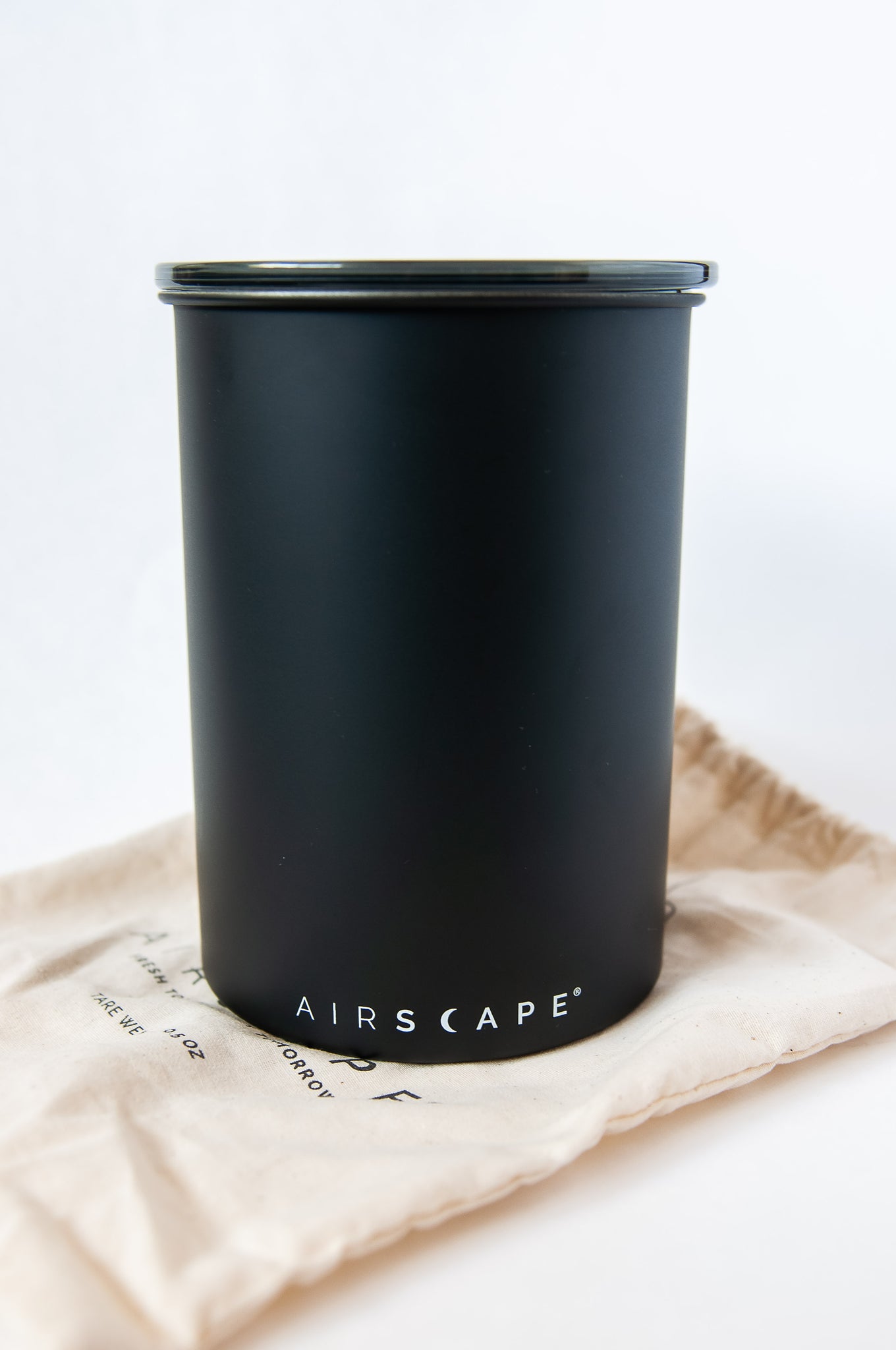 Airscape® Coffee Storage Container - Matte Black Stainless Steel