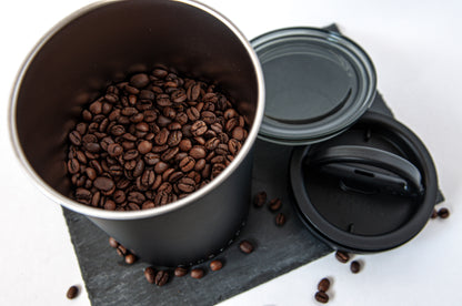 Airscape® Coffee Storage Container - Matte Black Stainless Steel